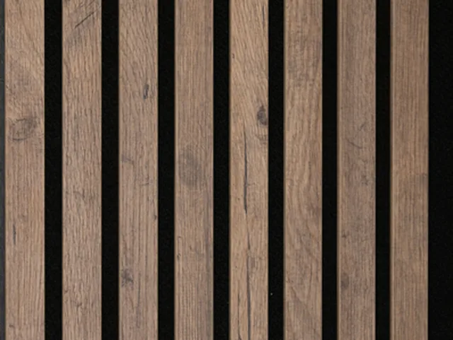 Panneaux acoustiques Acoustic Sense stratifié Chêne vieux bois / 2600*330*20mm