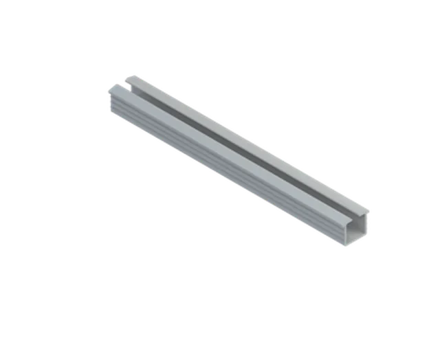 Submarine rail de guidage simple , alu argenté anodisé, 3500mm