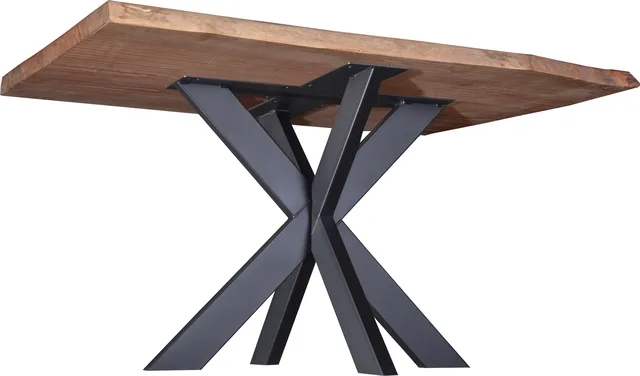 Pied de Table Modèle SPIN 40x100 mm Noir Mat - Biemar Bois