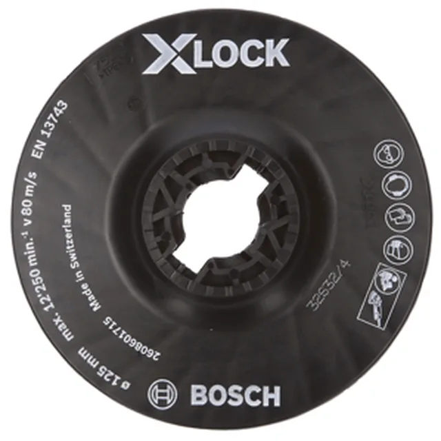X-LOCK Plateau Ponçage 125 mm medium