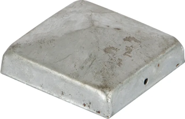 Capuchon pour poteau, plat, galva chaud 7x7cm