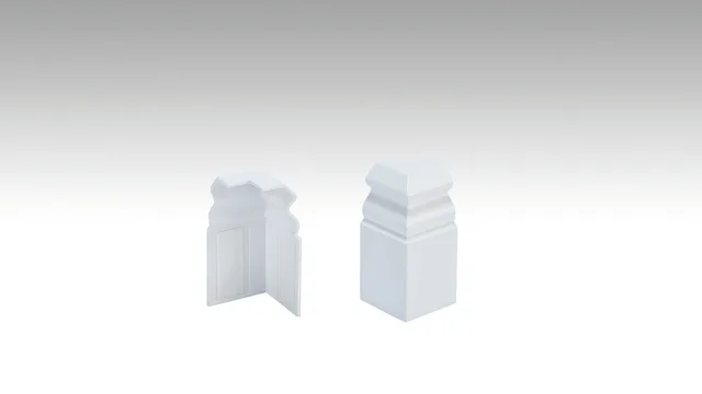 Plinthe 10 PK Blanc à peindre - Biemar Bois-3