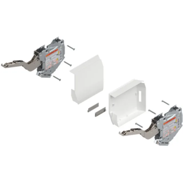 Set 2 réservoirs de force Aventos HK-S Tip-On 20K2E00T facteur de puissance 960-2215 -ressort fort + caches Gauche+Droite blancsoie
