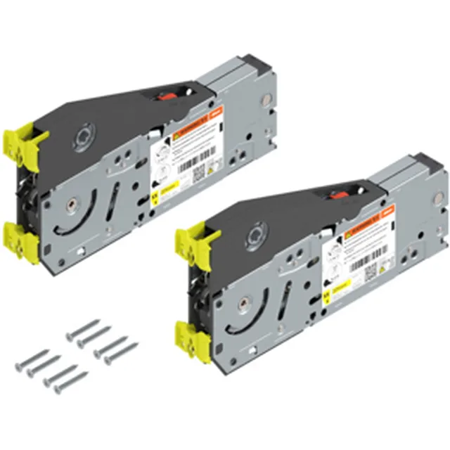 Réservoir de force AVENTOS HL Top pour hauteur de porte 390 - 580mm, fixation par vis agglo, avec pièce de positionnement / paire