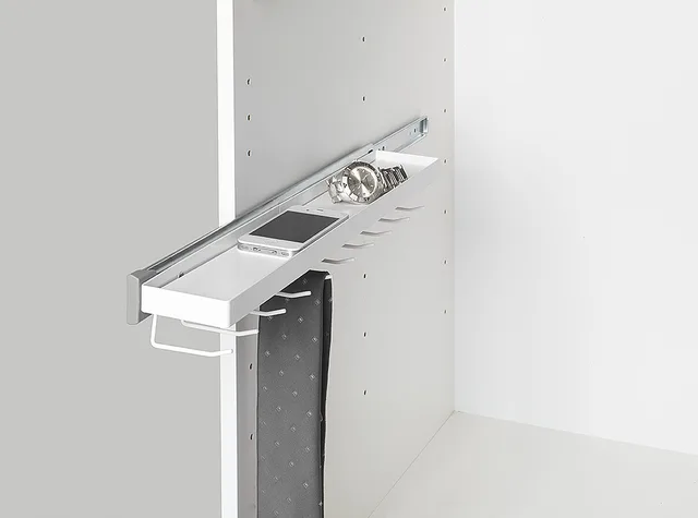 Porte-cravates télescopique blanc 5kg - Biemar Bois