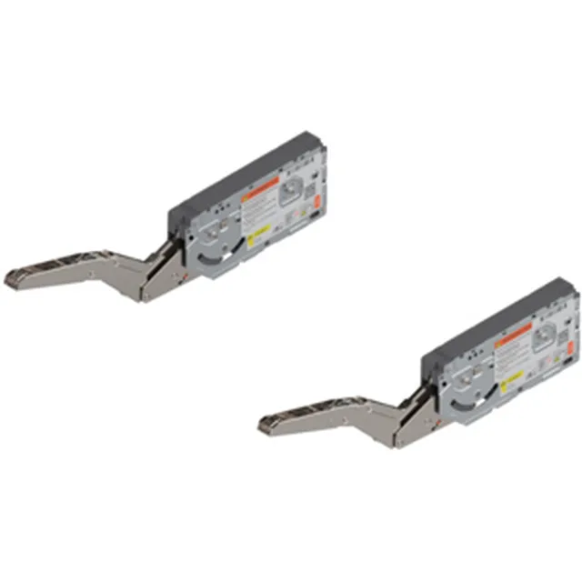 Set de 2 réservoirs de force pour portes relevantes Aventos HK-Top, facteur de puissance 930 - 2800 avec Eurovis prémontés, acier brut