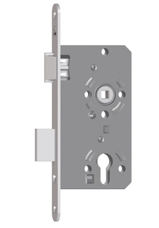 Serrure classe 3 PZW 55/72 têt. 24mm DIN G alts - carré pour poignée en PVC