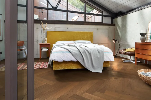 Biemar Bois - Sol en bois Lindura HS 500 Noyer d'Amérique classique