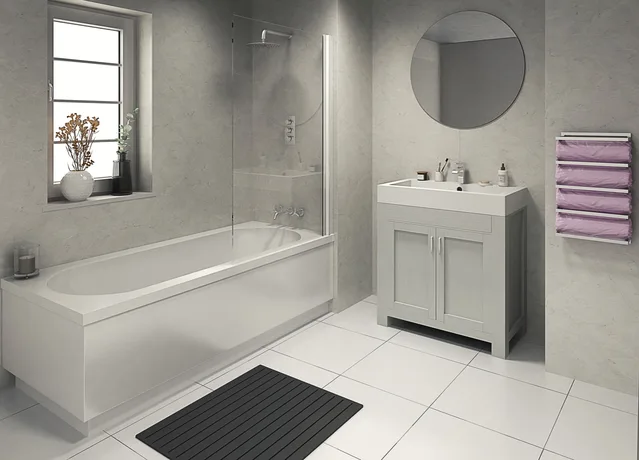 Panel-X NEXT White Bonito Glans 2400x580mm - Biemar Bois