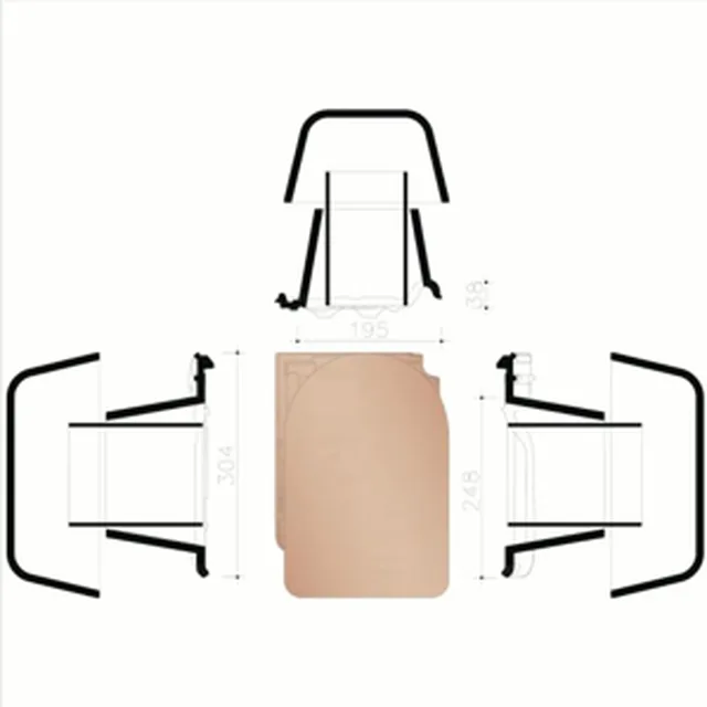 Douille avec mitron Pottelberg 44 rustique (Kit)