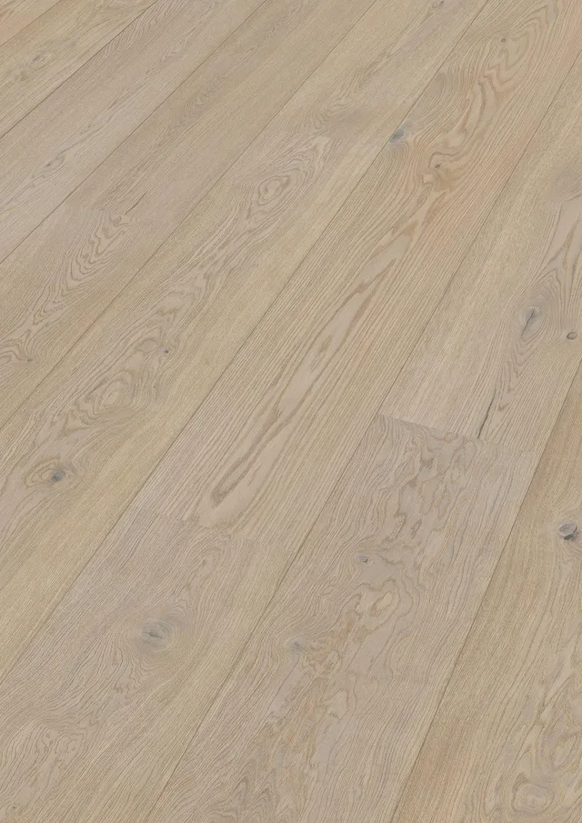 Sol en Bois Lindura HD 400 - Huilé Nature Chêne Animé Blanc Crème 8908 - Biemar Bois-1