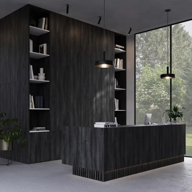 Stratifié 0H439 V9A - Chêne Heritage Foncé - Design 4 - Biemar Bois-2