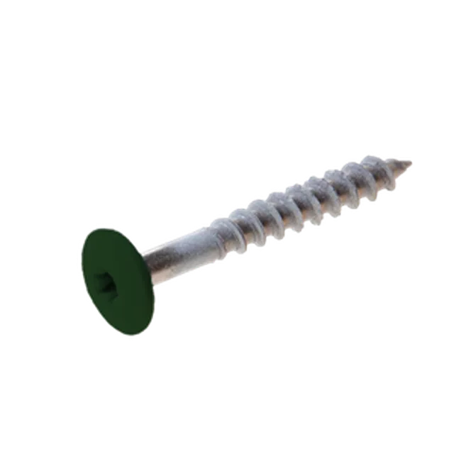 Vis Trespa inox A2 TX20 tête bombée (12 mm) 4,8x38 mm METEON UNI A3481 ForestGreen (Emb de 100 pces)