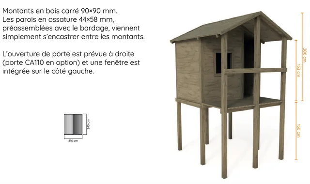 Cabane de base - Biemar Bois