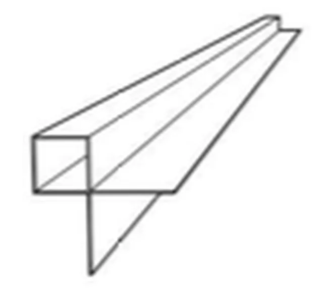Profilé d'angle sortant PURA clin à emboitement PU17 LG 3M