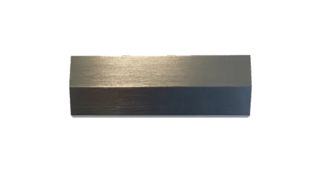 Ocean 80 poignée diagonale pour panneaux de 18mm, argent brossé, 2500mm