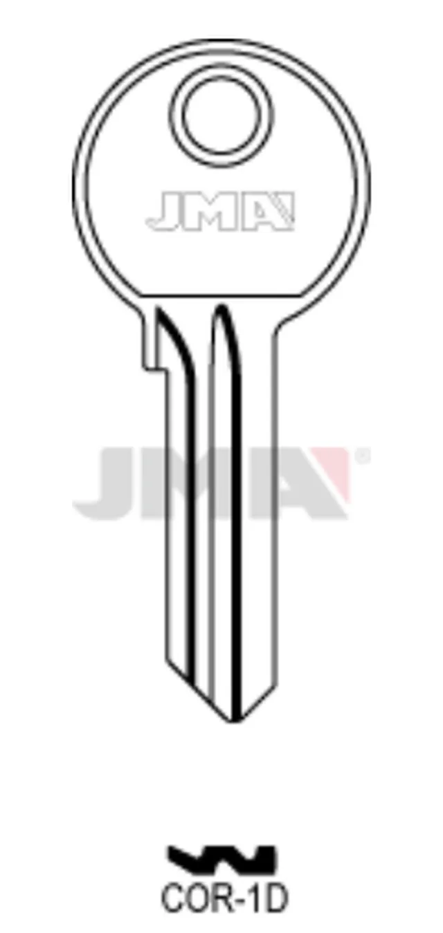 Taille sur Ebauche de clé JMA COR-1D