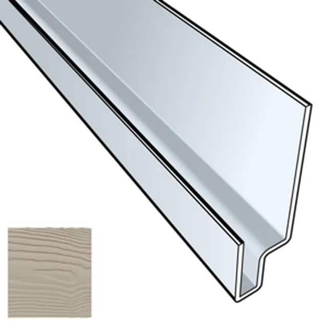Cédral click profil linteau 3m -03 gris brun