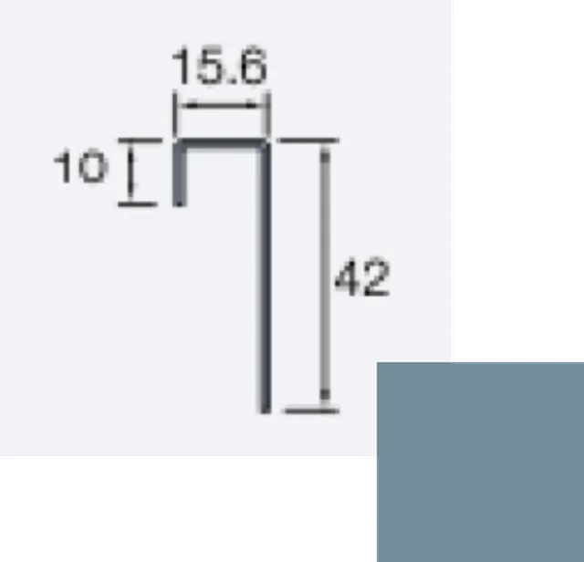 Profil raccordement Siding Cedral C73 Bleu océan - Biemar Bois