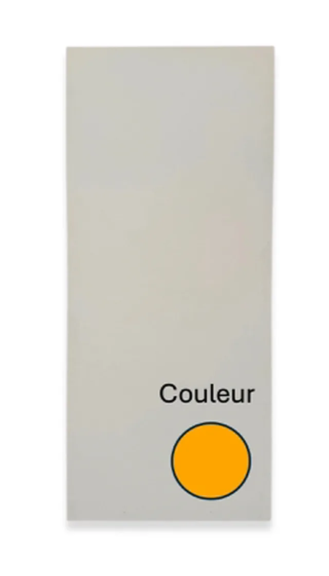 Porte stratifié Polyrey G031 Genet Papago, âme tubulaire, 2 cc méranti visibles 10 mm, 830/2015 mm