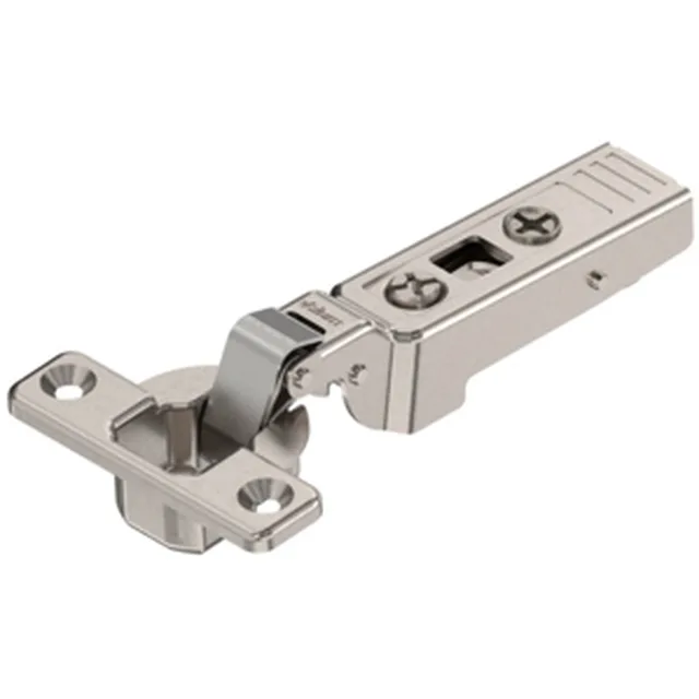 Charnière Clip Top mini 94°71T0650 pour portes jumelées avec boîtier à visser avec ressort