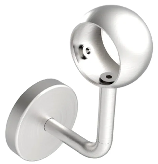 Edelstahl-Handlaufhalter mit Ring für Rohr 42,4 mm