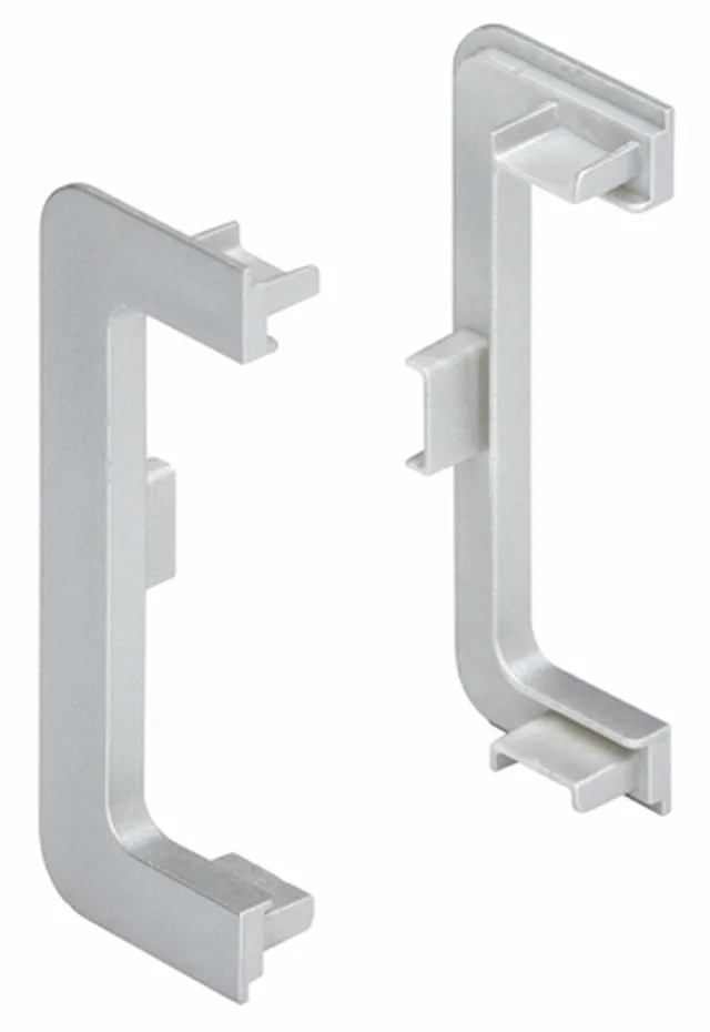Embout final ouvert pour profil Gola type "C" inox / paire