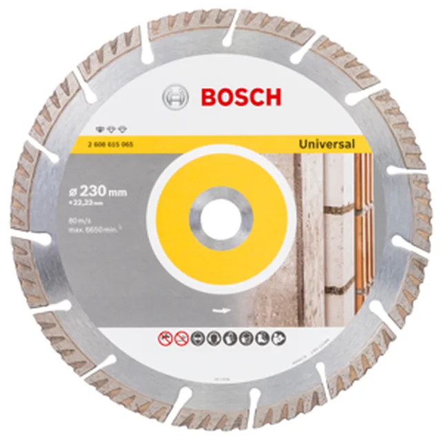 Disque à tronçonner diamanté Standard for Universal 230 x 22,23 x 2,6 x 10 mm