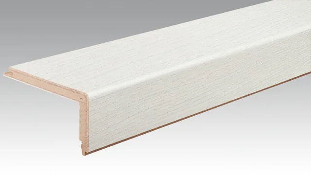 Parquet Profilé L Chêne Harmonieux Blanc Polaire 9008 Brossé 15/40mm - Biemar Bois