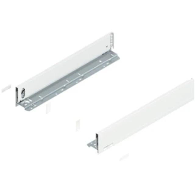 Set de côtés Legrabox G+D hauteur M, 500mm blanc soie
