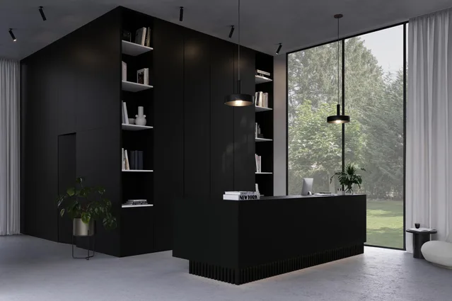 Mélaminé Unilin 18mm 00113 M04 Elegant Black-Design 4 - Biemar Bois-1