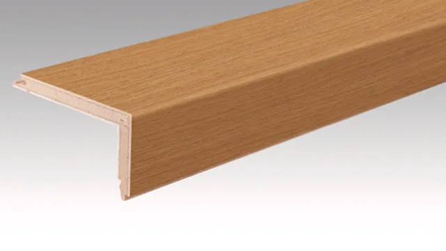 Parquet Profilé pour nez de marche L Chêne authentique aspect fumé 9027 | brossé / 2150*108*60mm