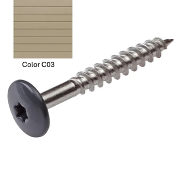 Vis Torx inox Operal 03 Brun argile 4,8*38 100pces