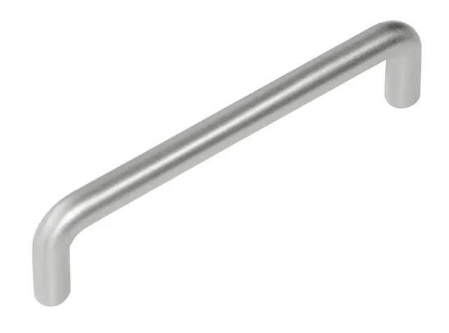 Poignée U I131 10x128 mm, finition inox mat