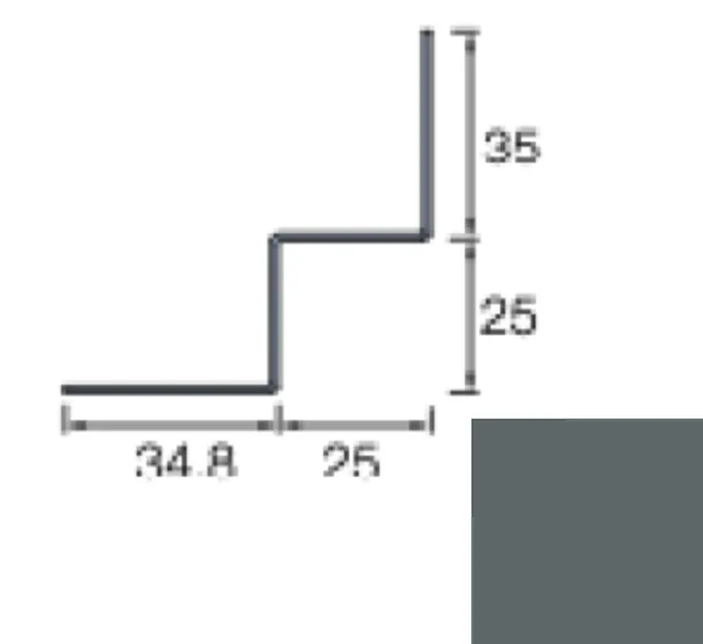 Angle Int. Siding Cedral Lap 3m C74 Gris Basalte - Biemar Bois