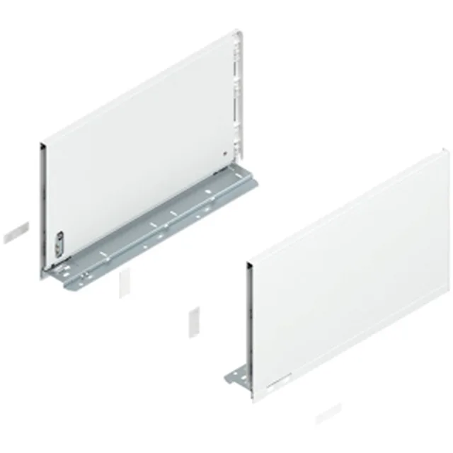 Set de côtés Legrabox G+D hauteur F, 600mm blanc soie