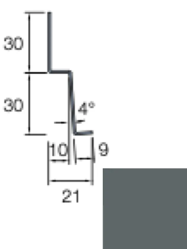 Profil départ Sidings Cedral Lap 3m C74 Gris basalte