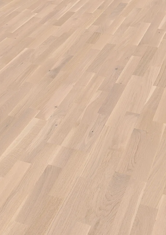 Sol Parquet Longlife PC 200 verni ultra mat Chêne animé blanc crème - Biemar Bois-2