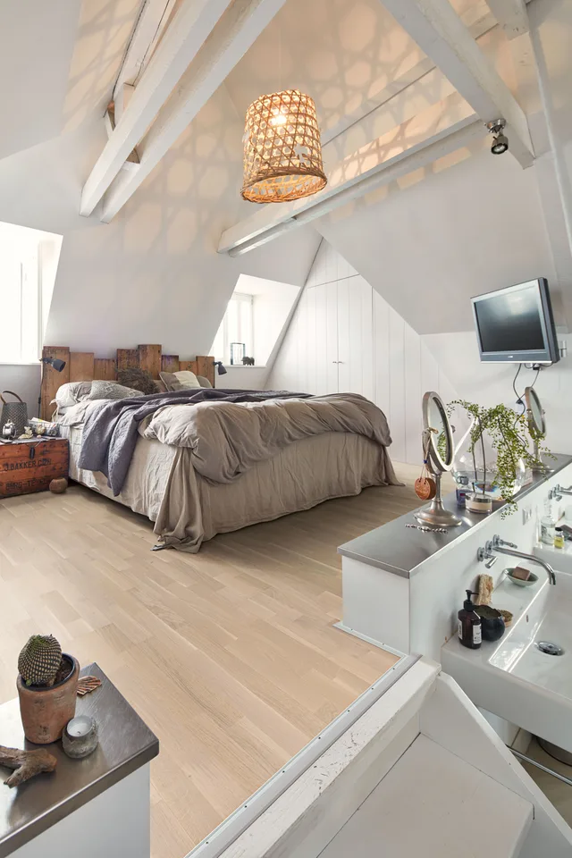 Sol Parquet Longlife PC 200 verni ultra mat Chêne animé blanc crème - Biemar Bois-1