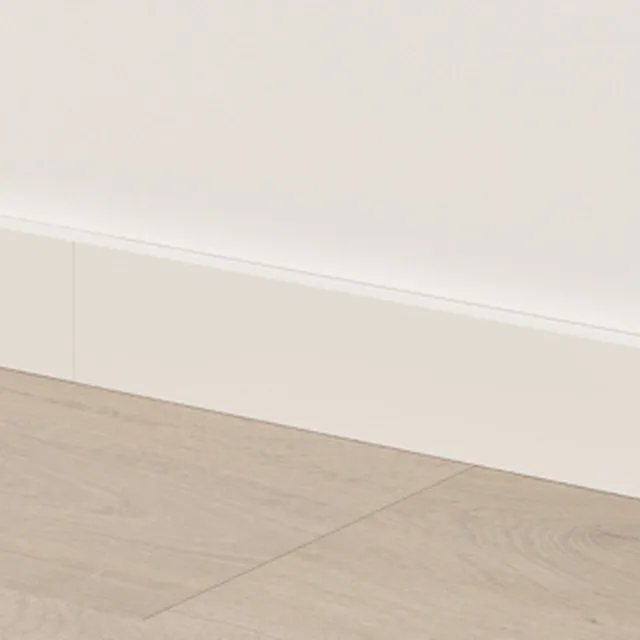 Quick-Step SFSKCLICKWHITE126 : Petite plinthe blanche cliquable 126 1260x12x50 mm