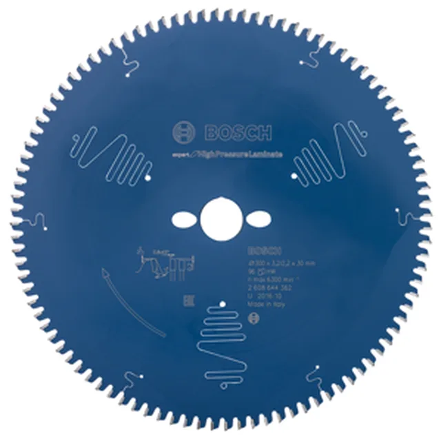 Lame de Scie Circulaire Expert pour HPL, 300 x 30 x 3,2 mm, 96D