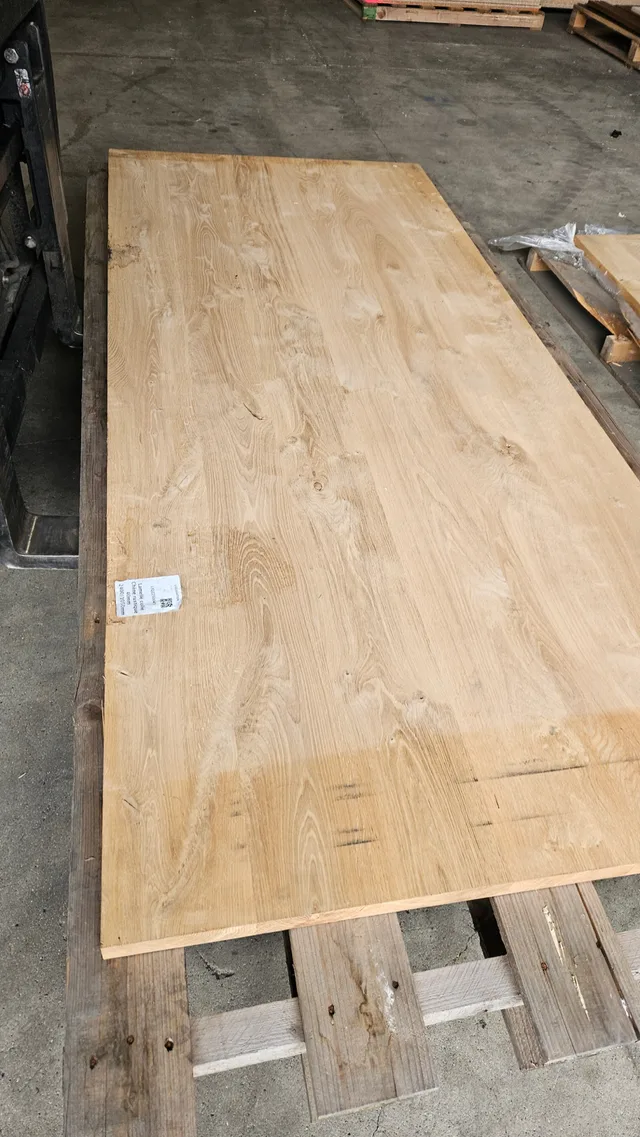 Lamellé collé Chêne rustique 40mm - Biemar Bois