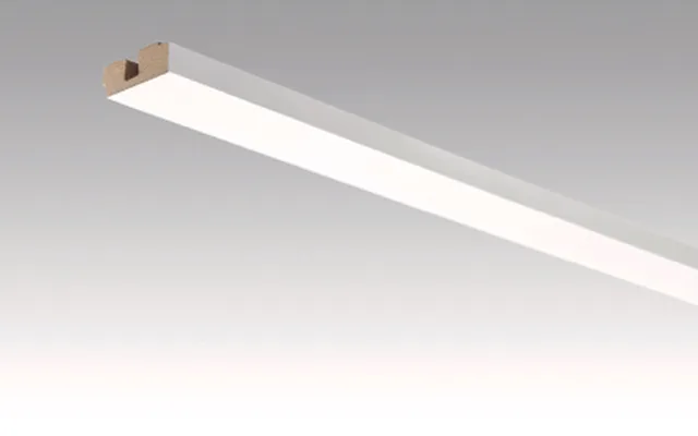 Moulure carrrée de finition pour plafonds 15/40 mm MC Blanc uni brillant FD / 2380*40*15mm