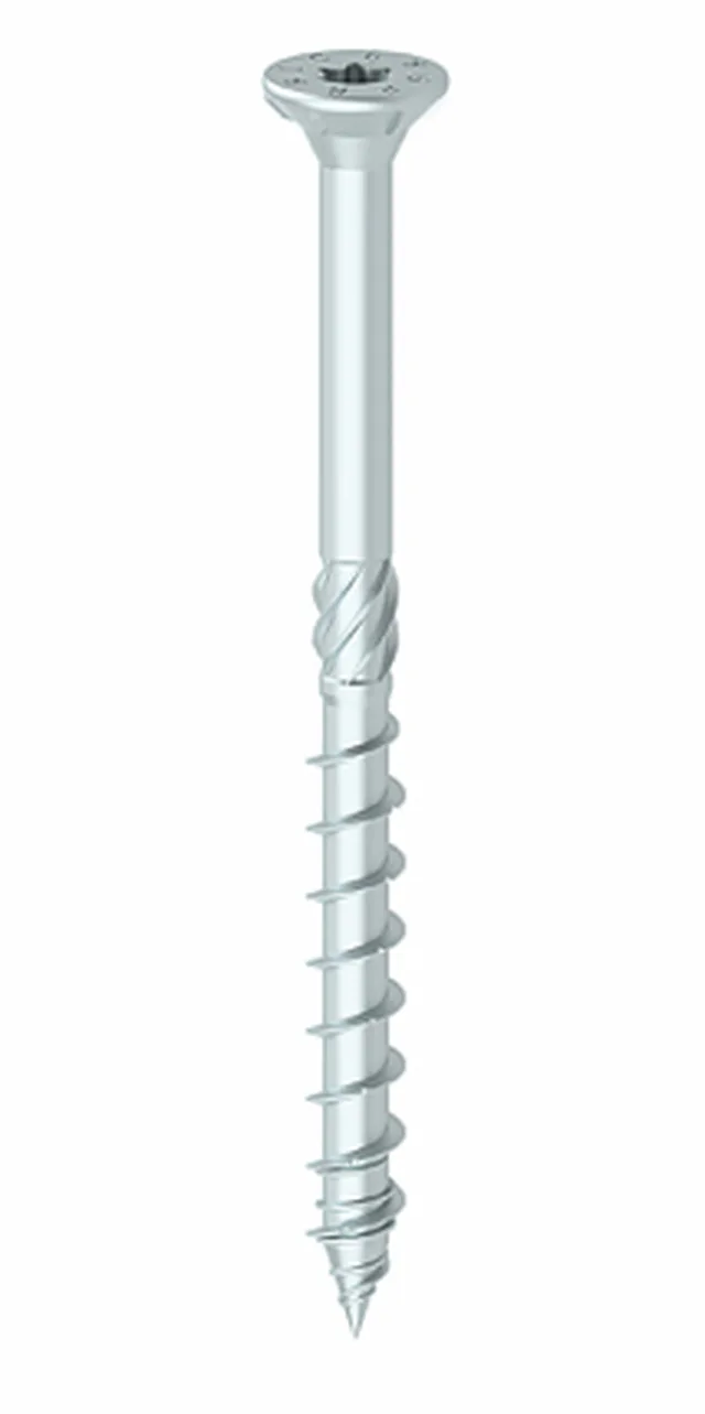 Vis de construction tête fraisée, filet partiel, 8x220 mm (Emb de 75 pces)