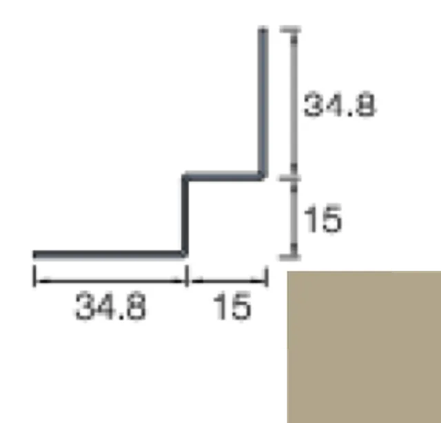 Innenwinkelverkleidung Cedral Click 3m C77 Kieselgrau