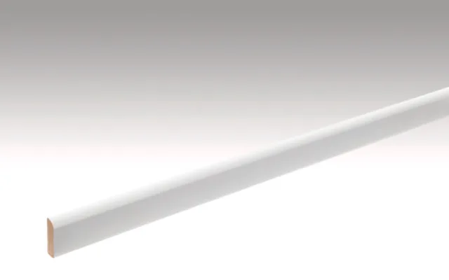 Plinthe /  Profile 6 Blanc uni brillant FD / 2380*25*6mm