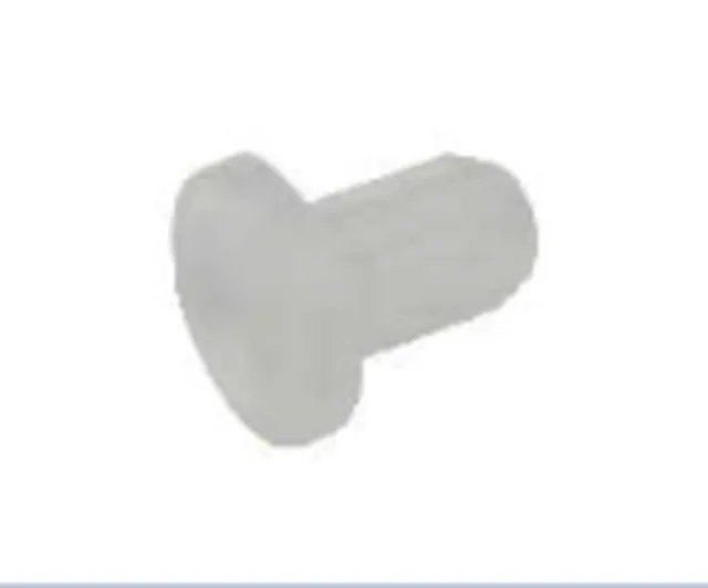 Amortisseur PVC demi-boule blanc (forage D 5mm) /pièce