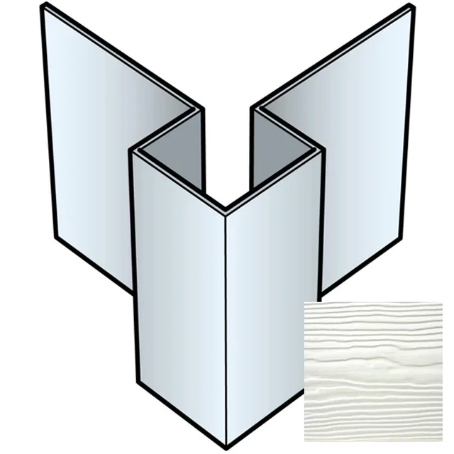 Angle extérieur asymétrique Cedral 3m C51 Gris argent - Biemar Bois
