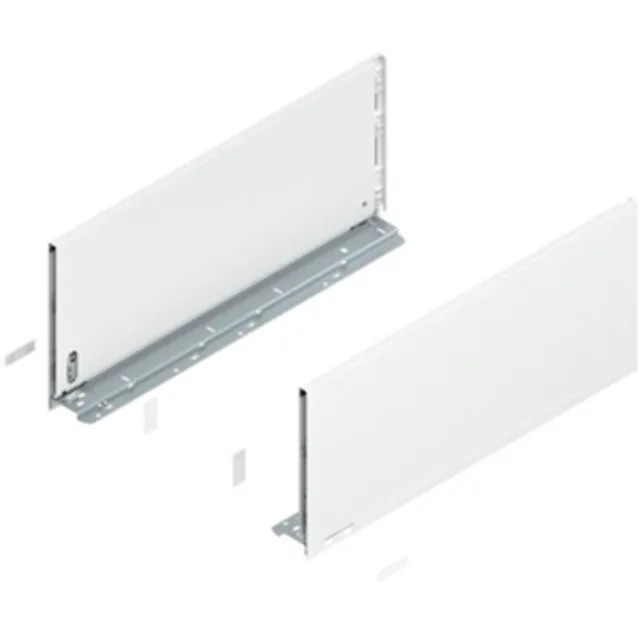 Set de côtés Legrabox G+D hauteur F, 550mm blanc soie