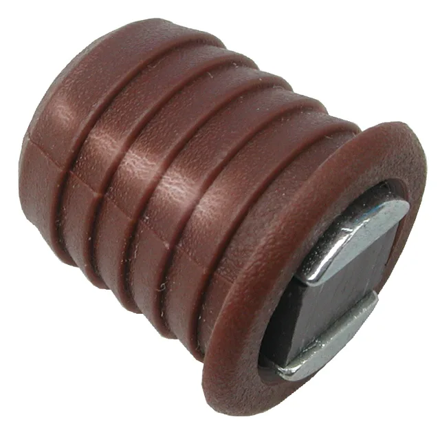 Aimant à encastrer diamètre 12 mm avec contre-plaque 4 kg blanc Biemar Bois